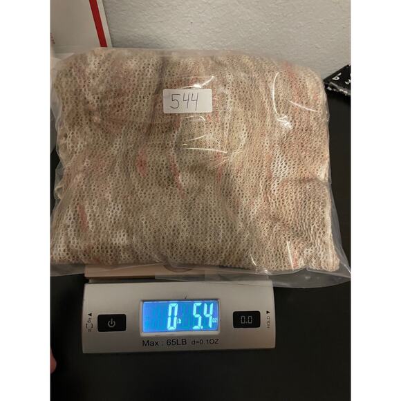 Chicos Womens Kimono Size 2 US L Beige Linen Blend Fringe Hem Sheer Fairy Boho - Picture 10 of 10